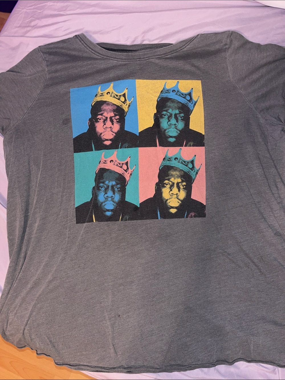 torrid Gray Short Sleeve Tee with Colorblock Portrait Print